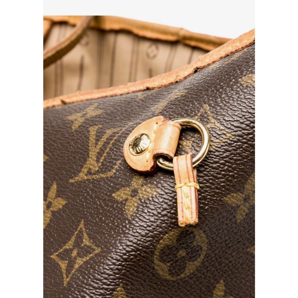 Louis Vuitton Vintage LV Monogram Neverfull GM Brown Coated Canvas Tote Bag - Picture 7 of 8